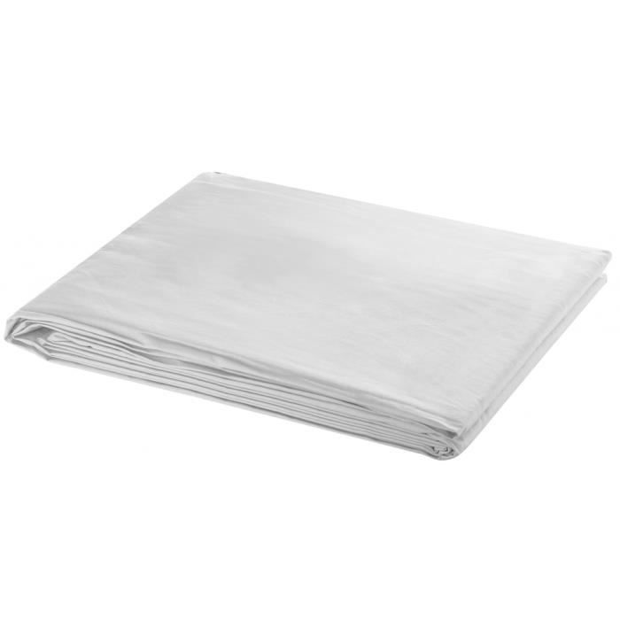 VidaXL Toile de fond Coton Blanc 300 x 300 cm