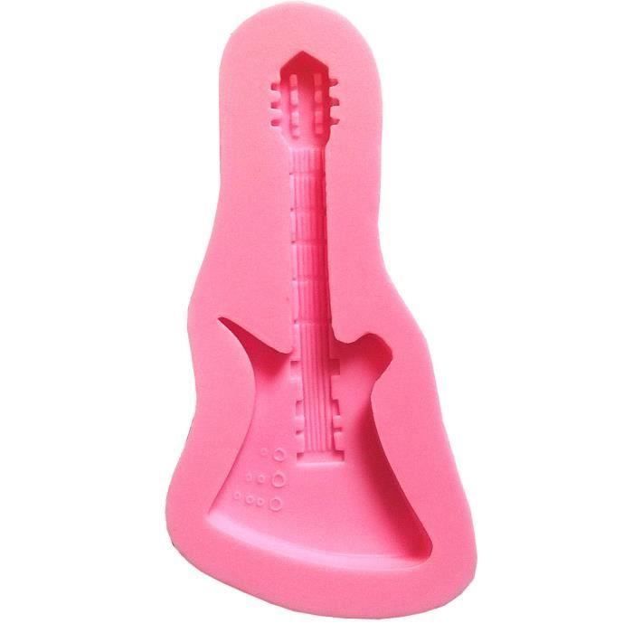 Guitare Design Silicone Fondant Gateau Moulage Outil Cdiscount Maison