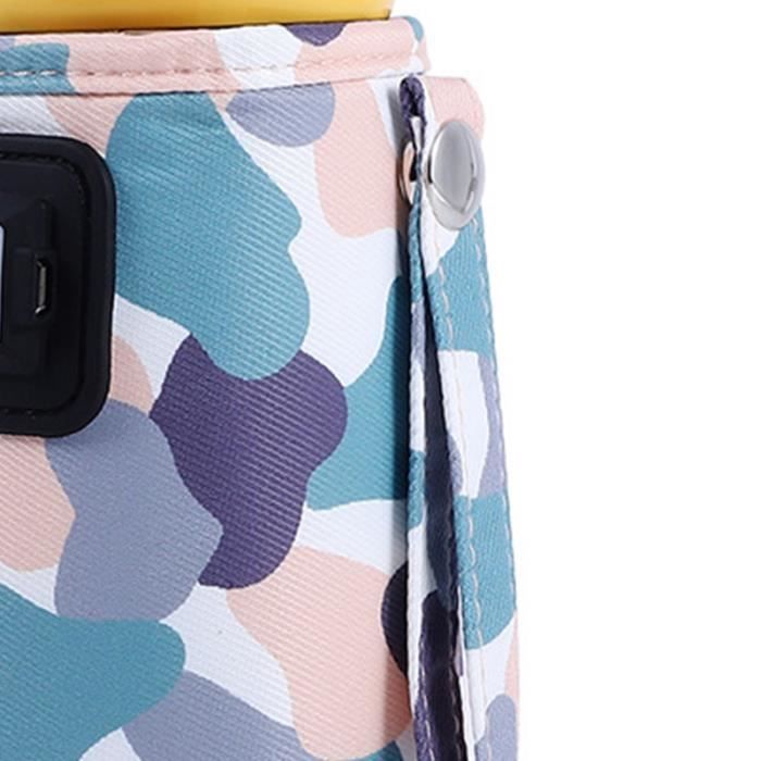 Chauffe-Biberon Portable Sans Fil - Réchauffeur Lait Bébé 5200mAh, 6 Températures, Chauffage Rapide 3-5 Min En Voyage