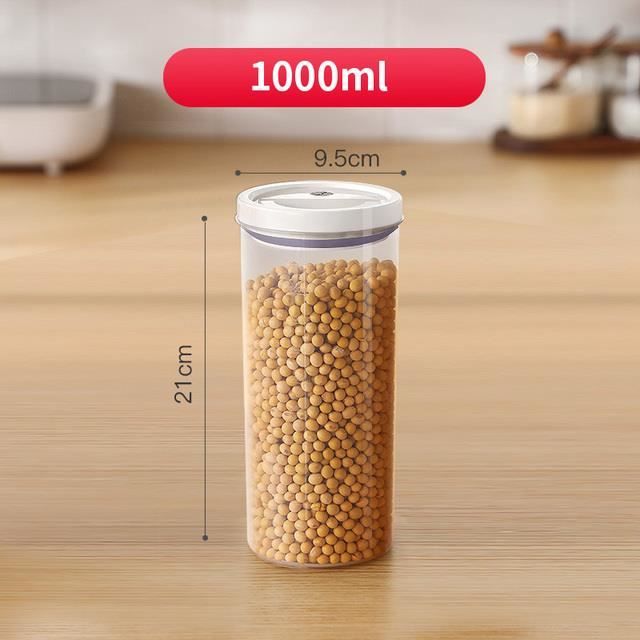 Seau De Riz Transparent Anti-insectes, Ru00e9sistant U00c0 L'humiditu00e9, Conteneurs De Stockage De Farine Scellu00e9s, Bou00eete De Stockage De Nourriture Pour Chien De Compagnie - Bouteilles, Bocaux Et Bou00eetes