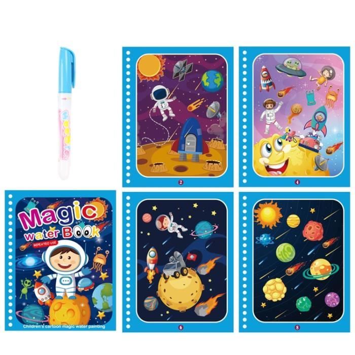 Livre De Coloriage Magique - B-3 - Réutilisable - Dessin à L'eau