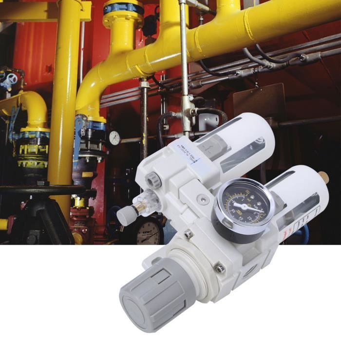 Yosoo Pistolet pulvérisateur pneumatique avec régulateur de Pression Filtre séparateur d'huile Outil séparateur