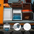 Frigo à Compression Noir 2 en 1 46.5L Acier Inoxydable pour Camping-Caravane-Camion Campervan - MONSTER-1