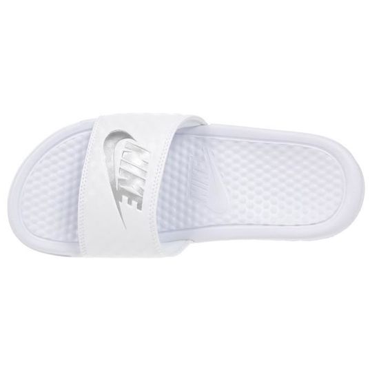 Nike benassi blanche sales