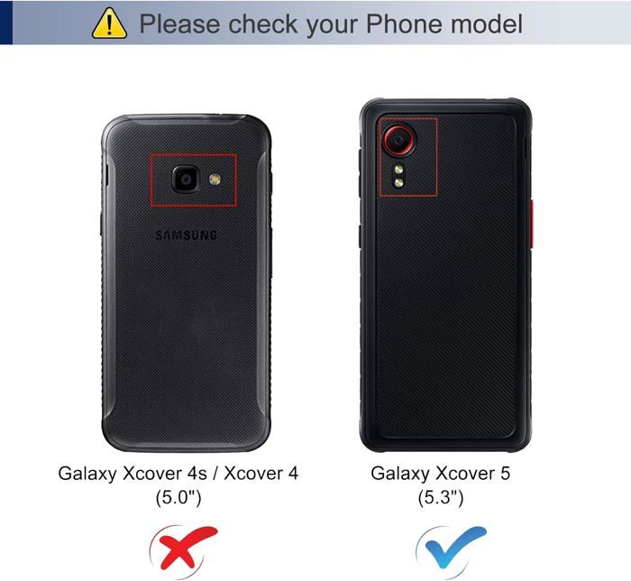 Coque pour Samsung Galaxy Xcover 5, Étui en Cuir PU, Antichoc — free download
