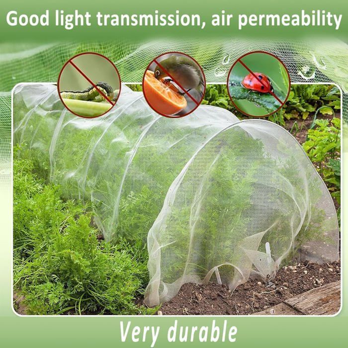 Filet Anti Insecte,3X15M Filet De Protection Contre Les Insectes,Filets ...