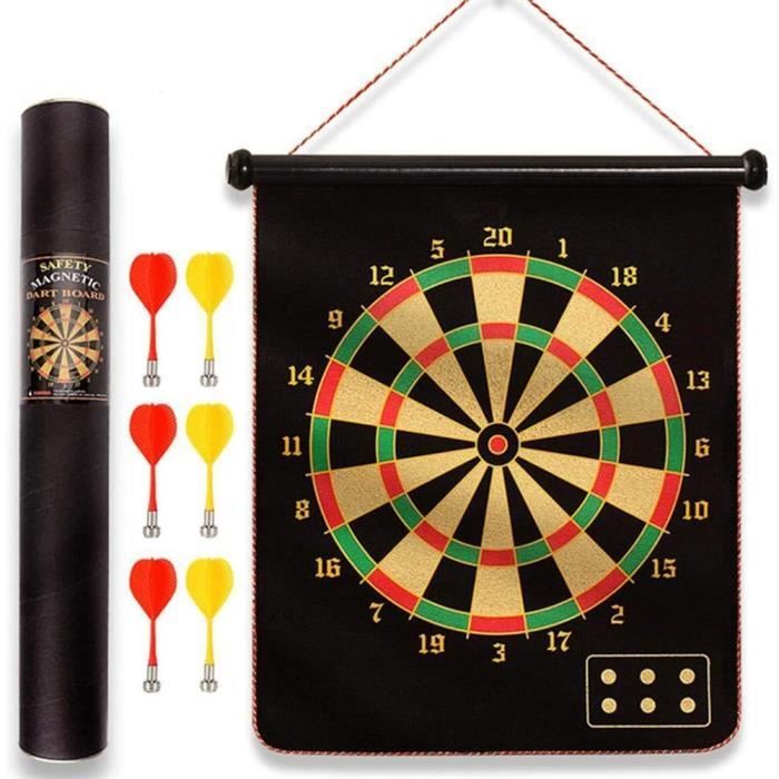 Coffret de fléchettes complet avec cible et cartes de score Coffret de fléchettes complet avec cible et cartes de score