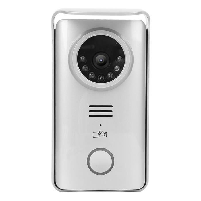 Interphone vidéo sans fil 2.4G 7 pouces TFT LCD avec vision nocturne et  contrôle d'accès RFID - JIA-CWU