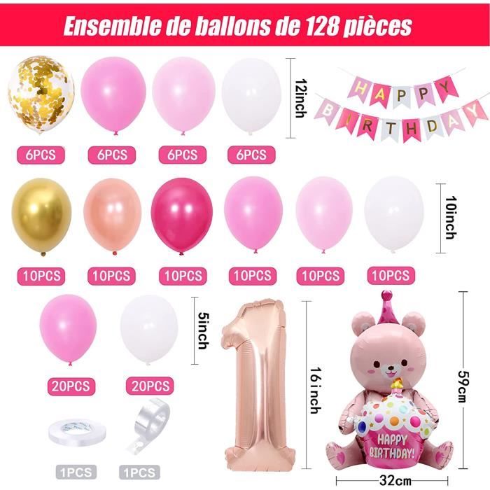 D&eacute;co De F&ecirc;te : 10 Ballons De Baudruche - Rose Clair