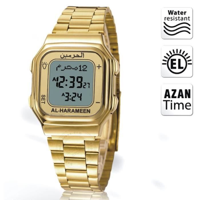 Montre connect e Montre Azan avec alarme de pri re et horloge