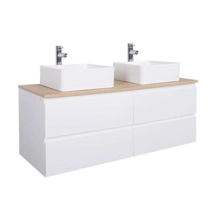 Vasque 120 Cm 2 Robinets