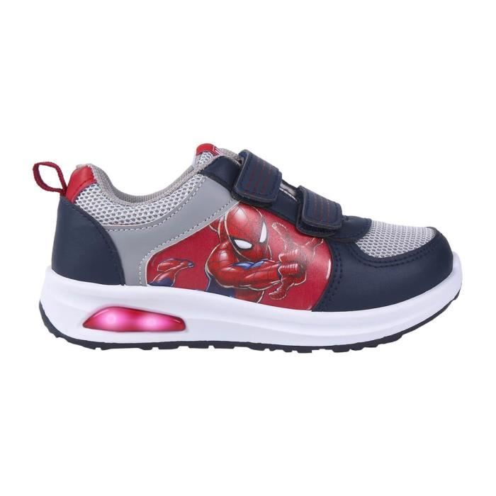 Enfant Chaussure Basket Lumineuse pour Garcon Spiderman