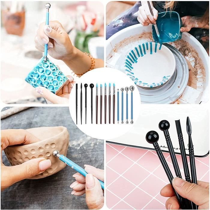 OUTIL COUPE ARGILE FIL DROIT MUDTOOLS - Outils De Sculpture - Cigale Et Fourmi