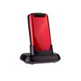TTfone Star- Téléphone Mobile à Clapet et à Grosses Touches Facile à Utiliser Sans Carte SIM (Rouge)-2