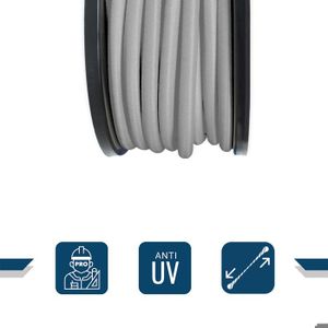 Corde Élastique 8mm X 10m - Tendeur Pour Bâche, Remorque, Camping - Noir Résistant