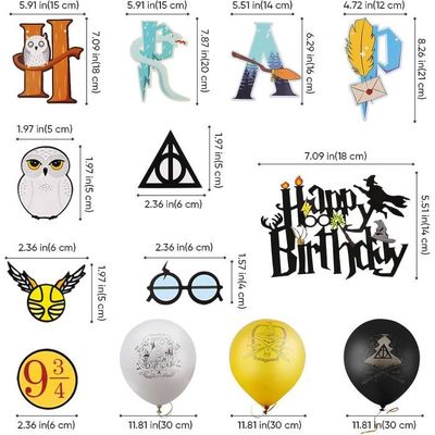 Ballons Anniversaire Wizard Décorations Anniversaire Harry Toile De Fond  Bannière Pour Fête Enfants[H4552] - Cdiscount Maison