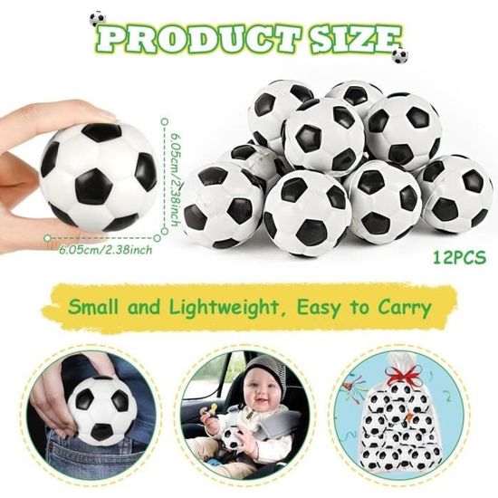 Mini ballon de football enfant - Nerf - Micro Stress - Multicolore Mini ballon de football enfant - Nerf - Micro Stress - Multicolore
