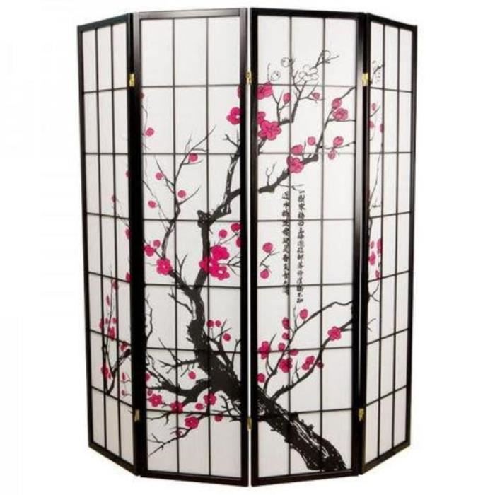 Fine Asianliving Paravent Intérieur Séparateur de Pièces L120xH180cm Cloison Orientale Amovible Japonaise Toile Imprimée Déco Fine Asianliving Paravent Intérieur Séparateur de Pièces L120xH180cm Cloison Orientale Amovible Japonaise Toile Imprimée Déco
