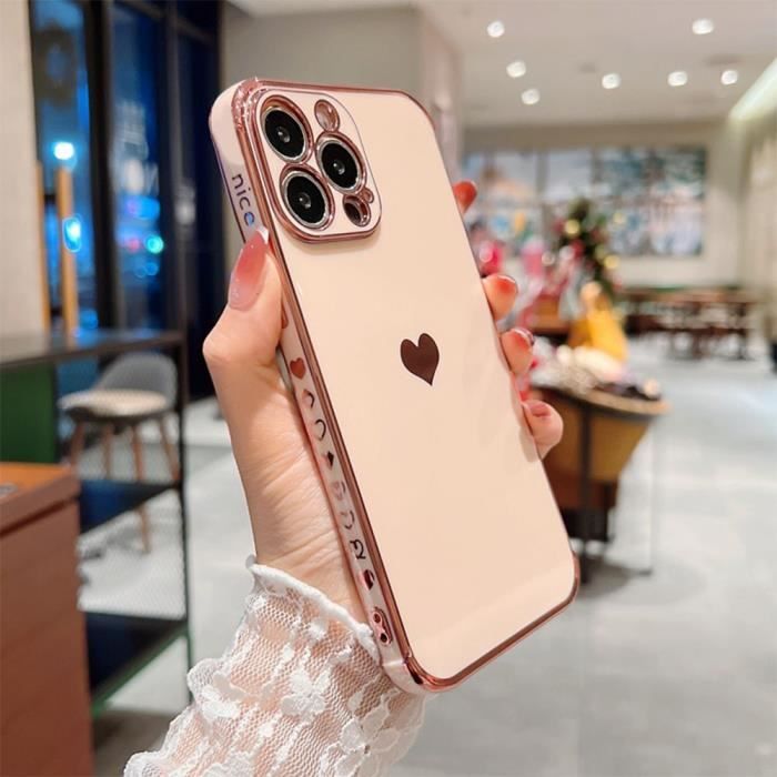 Coque Silicone Little Boutik Pour IPhone 12 / 12 Pro – Couleur Rose, Protection Objectif – Neuve