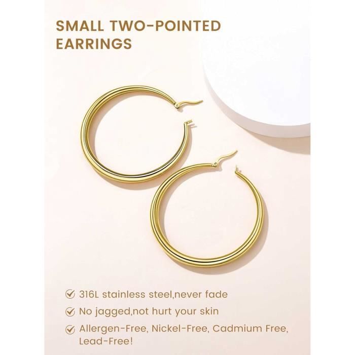 Lot Boucles D'Oreilles Homme Femme – Clous Acier Inoxydable 316L Minimalistes Géométriques & Perles (Multi-tailles & Couleurs)