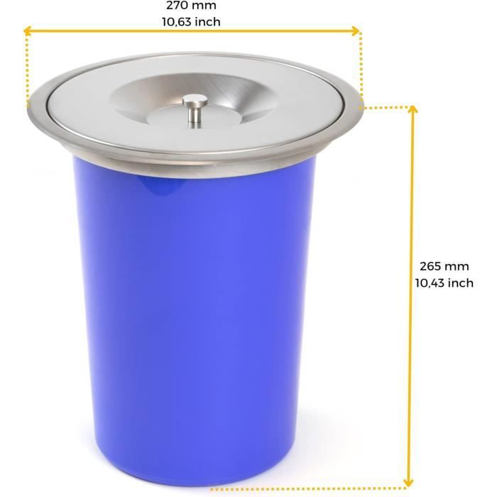 Poubelle Déco En Forme De Baleine - 3,5L - Pour Bureau, Table Basse - Polypropylène Mignon Et Pratique