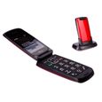 TTfone Star- Téléphone Mobile à Clapet et à Grosses Touches Facile à Utiliser Sans Carte SIM (Rouge)-3