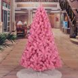 150cm Arbre de Noël Artificiel Rose Non éclairé d'intérieur 150CM 5 pi 33 '' de Largeur Sapin de Noël Artificiel à Fermeture-A1095-3
