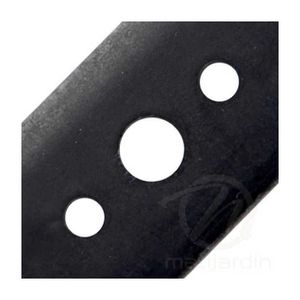 Lame De Tondeuse 53 Cm Compatible Scheppach PML53-225S - Acier Carbone Trempé, Dimensions : Longueur 530mm, épaisseur 3.7mm