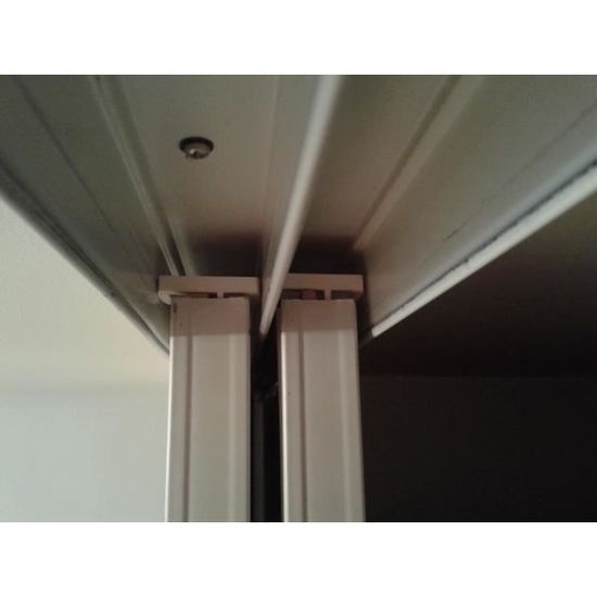 paire de guides de porte de placard en t v2 cdiscount maison