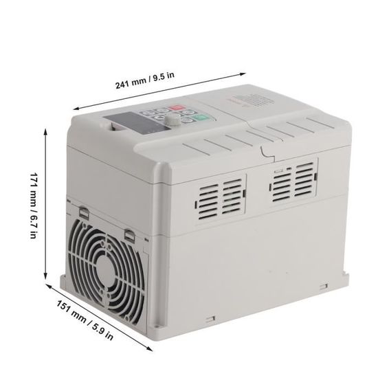 Convertisseur de fréquence monophasé 0,4kW VDC-0004-1 VDC compact