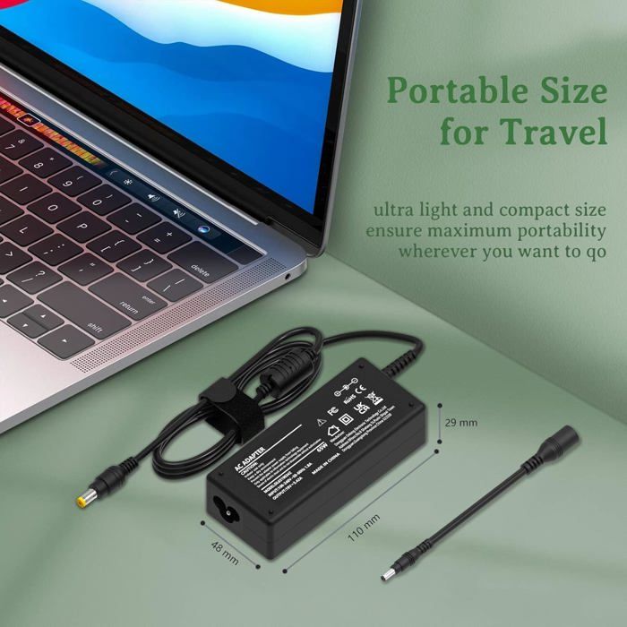 PAEBAI 65W 45W Charger Laptop Oplader voor Acer Aspire 3 5 E1 E15 V3