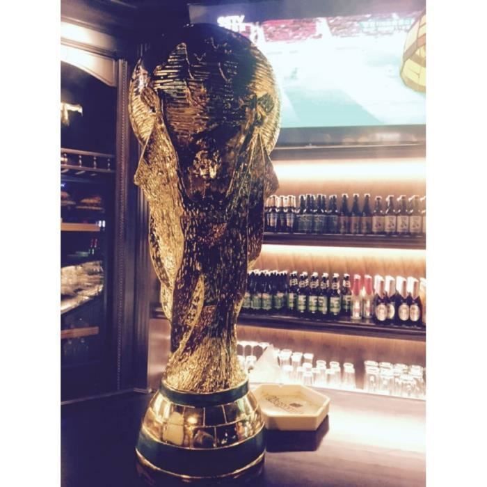 AMMICCO Trophée Or Football Coupe Du Monde Réplique – Trophée Hercule Officiel – Décoration & Souvenir Pour Fans Passionnés