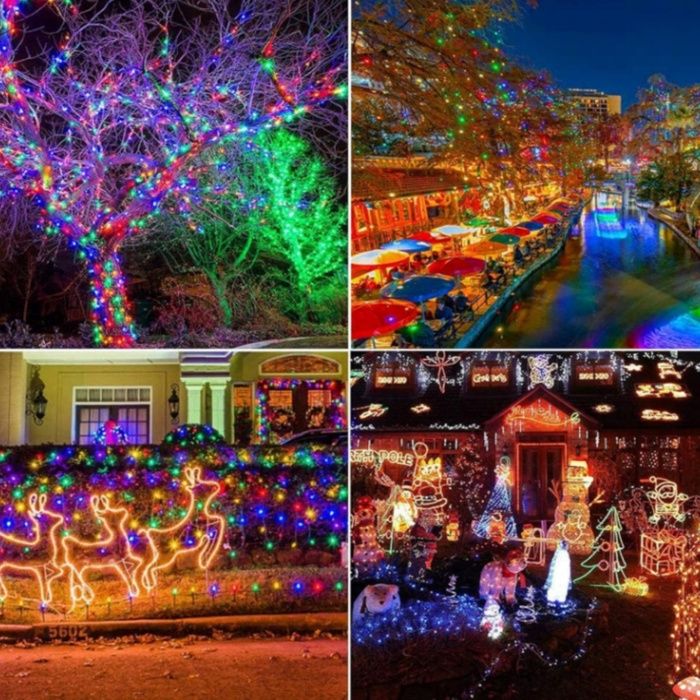 Guirlandes Lumineuses Led Lumières D'Arbre De Noel Chaîne Ciel Étoile
