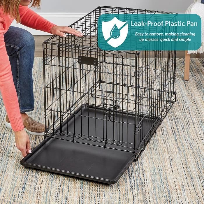 Modèle 1524 Cage pour chiens iCrate 60,96 cm, modèle amélioré, double