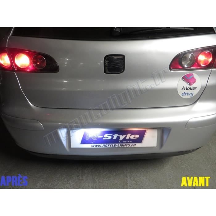 Pack ampoules led éclairage plaque pour Seat Ibiza 6L - Cdiscount Auto