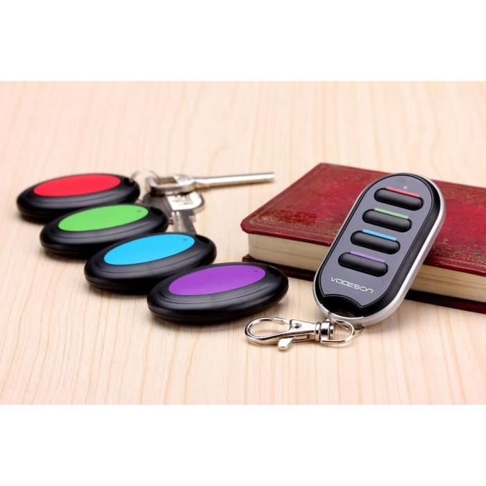 VODESON Localisateur d'objets (clés, portefeuilles) Porte Clés Siffleur Key  Finder Anti-perte--1 emetteur + 4 récepteurs - Cdiscount Auto
