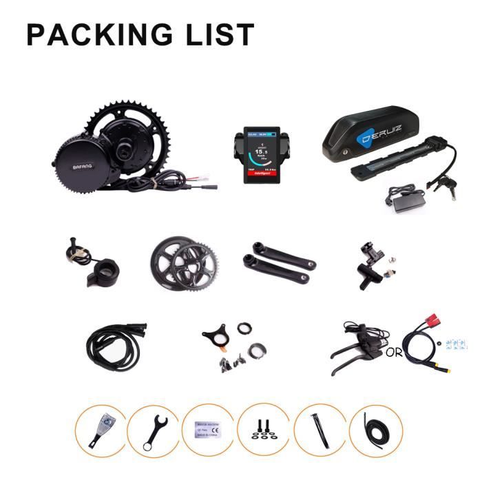 Kit Freins Hydrauliques 4 Pistons Pour Vélos électriques Bafang - Compatible Moteurs Centraux BBS01, BBS02, Etc.