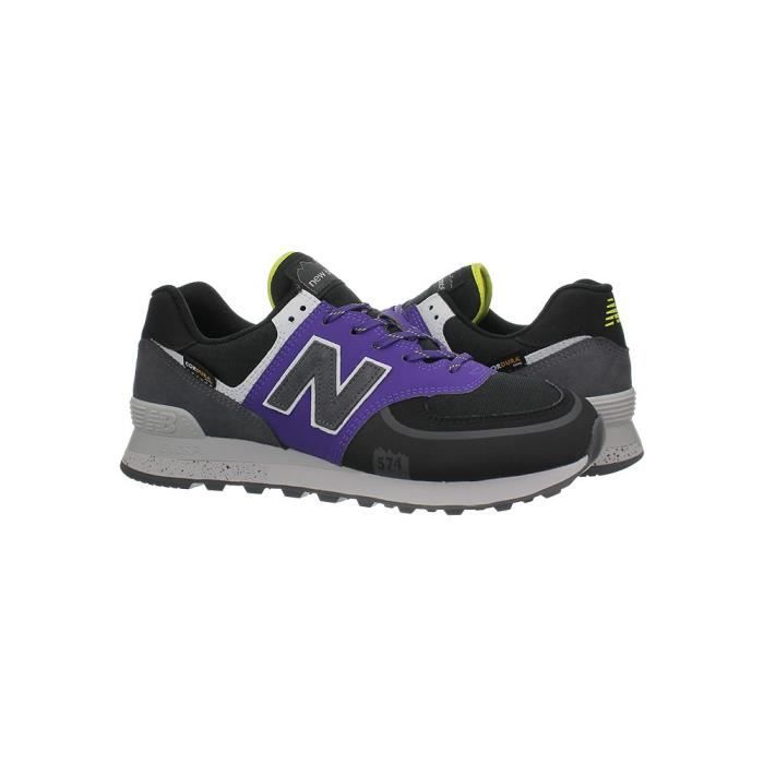 New balance 574 noir on sale et violet