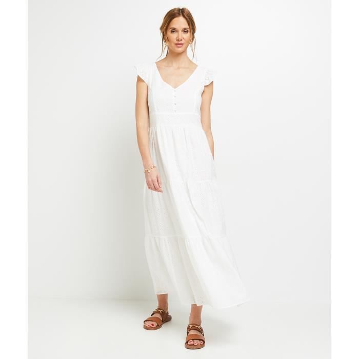 Robe blanche grain de malice top