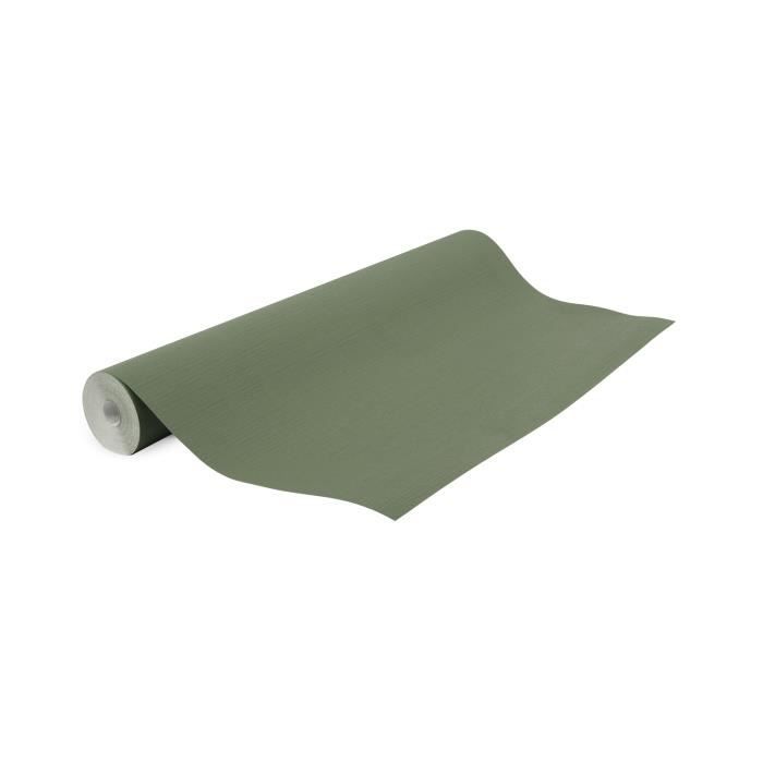 Papier peint intissé Uni Naoni 1005 x 52cm Vert - Cdiscount Bricolage
