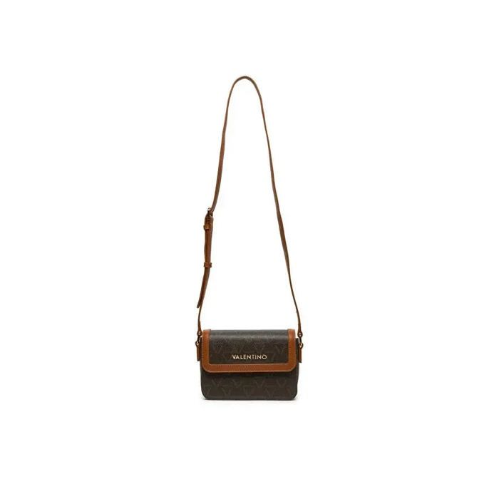 Sac VALENTINO Lady Re 'Camera Bag' En Polyuréthane Texturé - Couleur Moro/Cuoio - Neuf Avec étiquettes