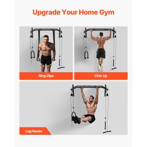 Barre De Traction Murale Multi-prises - Musculation Corps Complet - Neuf