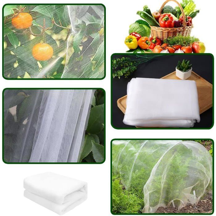Filet Anti Insecte,3X15M Filet De Protection Contre Les Insectes,Filets ...