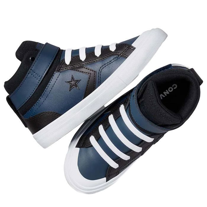 Chaussures Converse Pro Blaze Strap Hi pour Enfant Bleu Marque CONVERSE  Scratch Textile