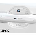 Lot de 4 porte collision bande anti - rayures poignée autocollant de protection de porte de voiture décoration pour BMW-0