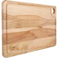 Planche à découper | Planche a decouper bois | Planche de bois | Planche en bois apero | 42x24,5x1,5cm | Bois de hêtre naturel-0