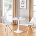 Table à manger ronde design en bois - Abrezzo - DESIGNETSAMAISON-0