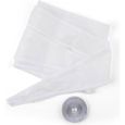 Kit détanchéité - Klarstein - Calfeutrage pour climatiseur mobile - Longueur de 3,9 m - Fermeture à glissière - Blanc