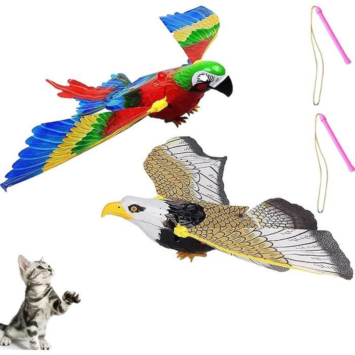 Simulation Bird Interactive Cat Toy, 2023 Best Interactive Electric