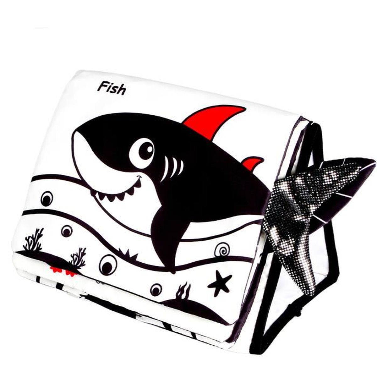 Calendrier De Bureau Pour Bebe Livre En Tissu Education Precoce Livre D Eveil Livre En Tissu Impermeable Noir Et Blanc Cdiscount Puericulture Eveil Bebe